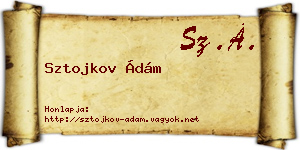 Sztojkov Ádám névjegykártya